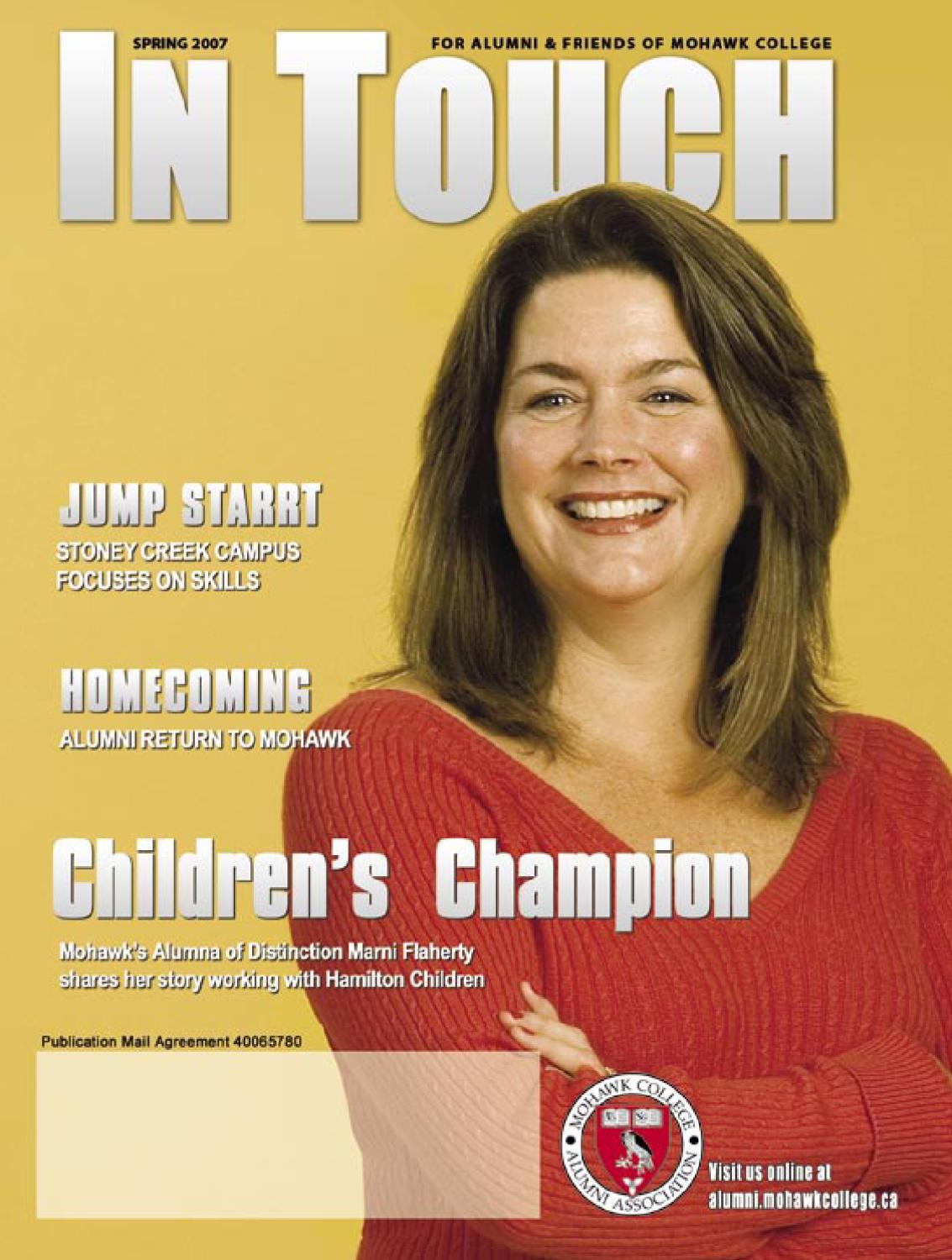 Mohawk College In Touch Alumni Magazine Spring 2007 by