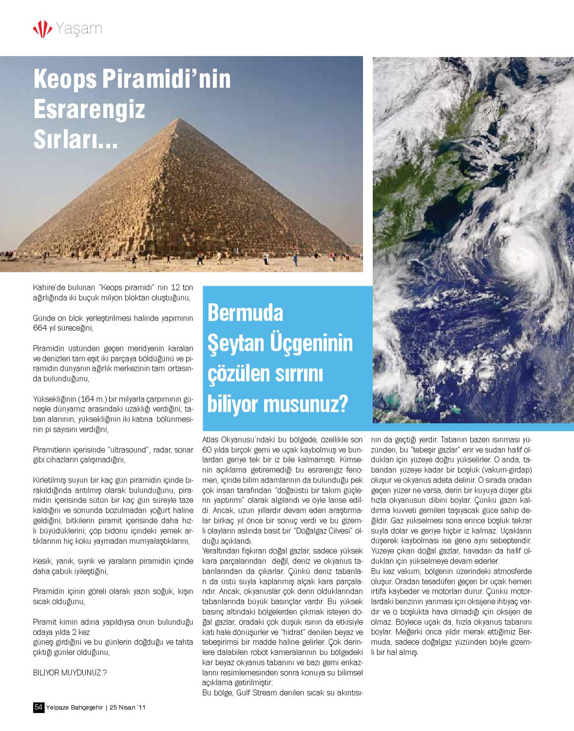 Bermuda Üçgeni. Atlas Okyanusunun Altındaki Piramit Bermuda Üçgeni. Atlas Okyanusunun Altındaki Piramit