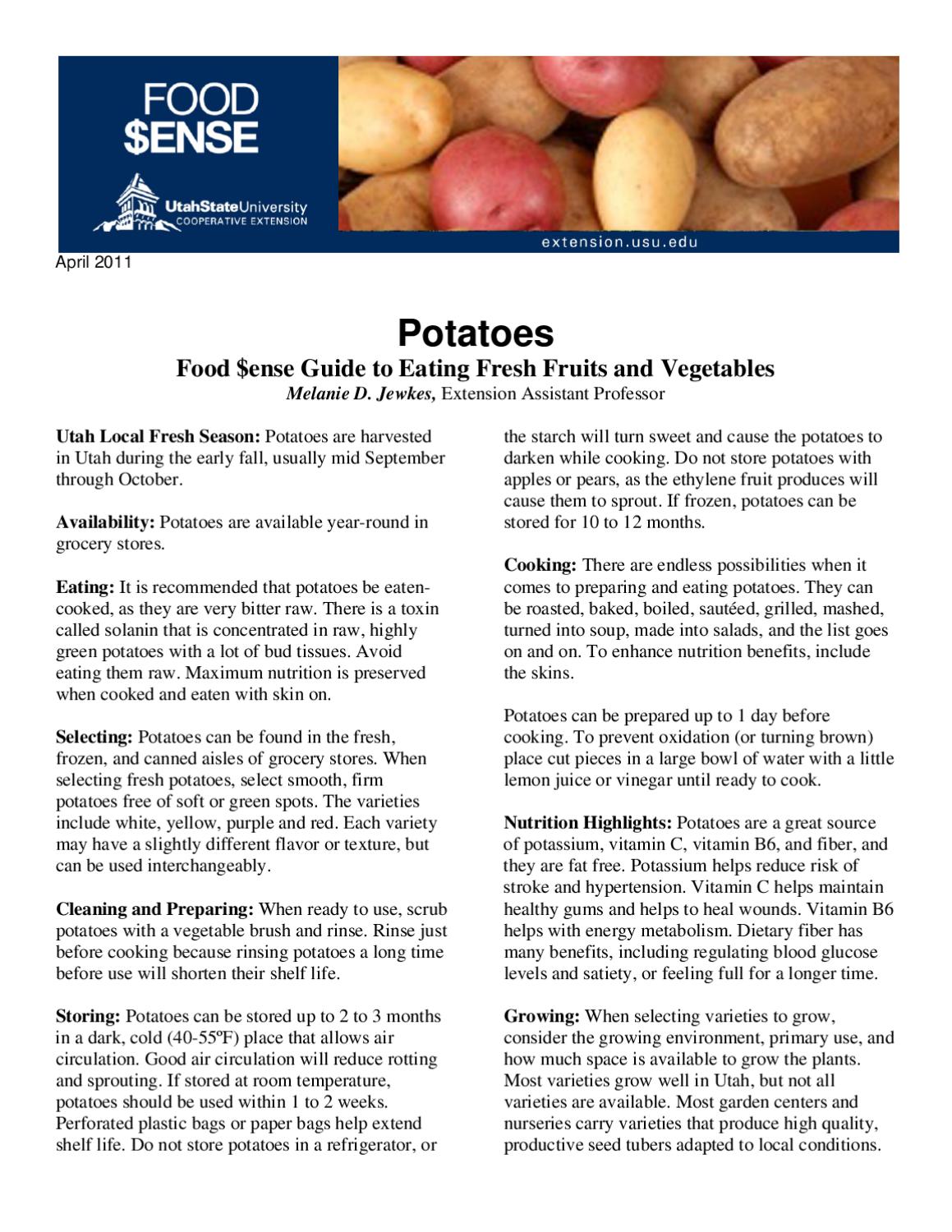 Potatoes by Utah State University Extension Issuu