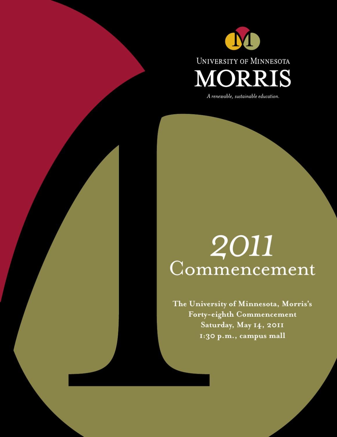 2011 Commencement Program By University Of Minnesota Morris Issuu