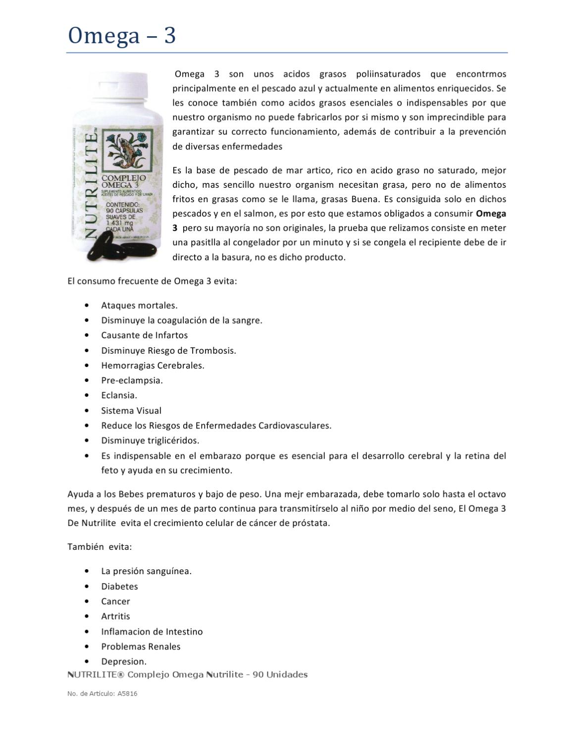 Beneficio Nutrilite Omega 3 by gilberto gonzalez Issuu
