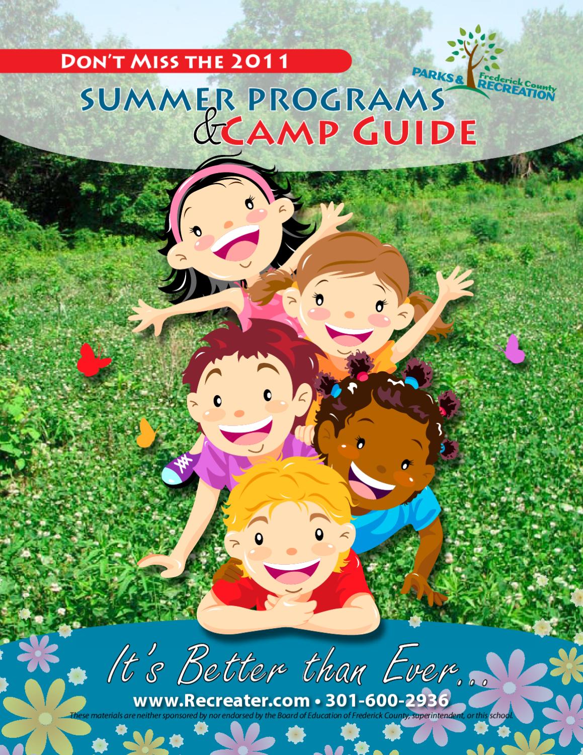 Recreater Summer Camps 2011 by Frederick County Parks and Recreation