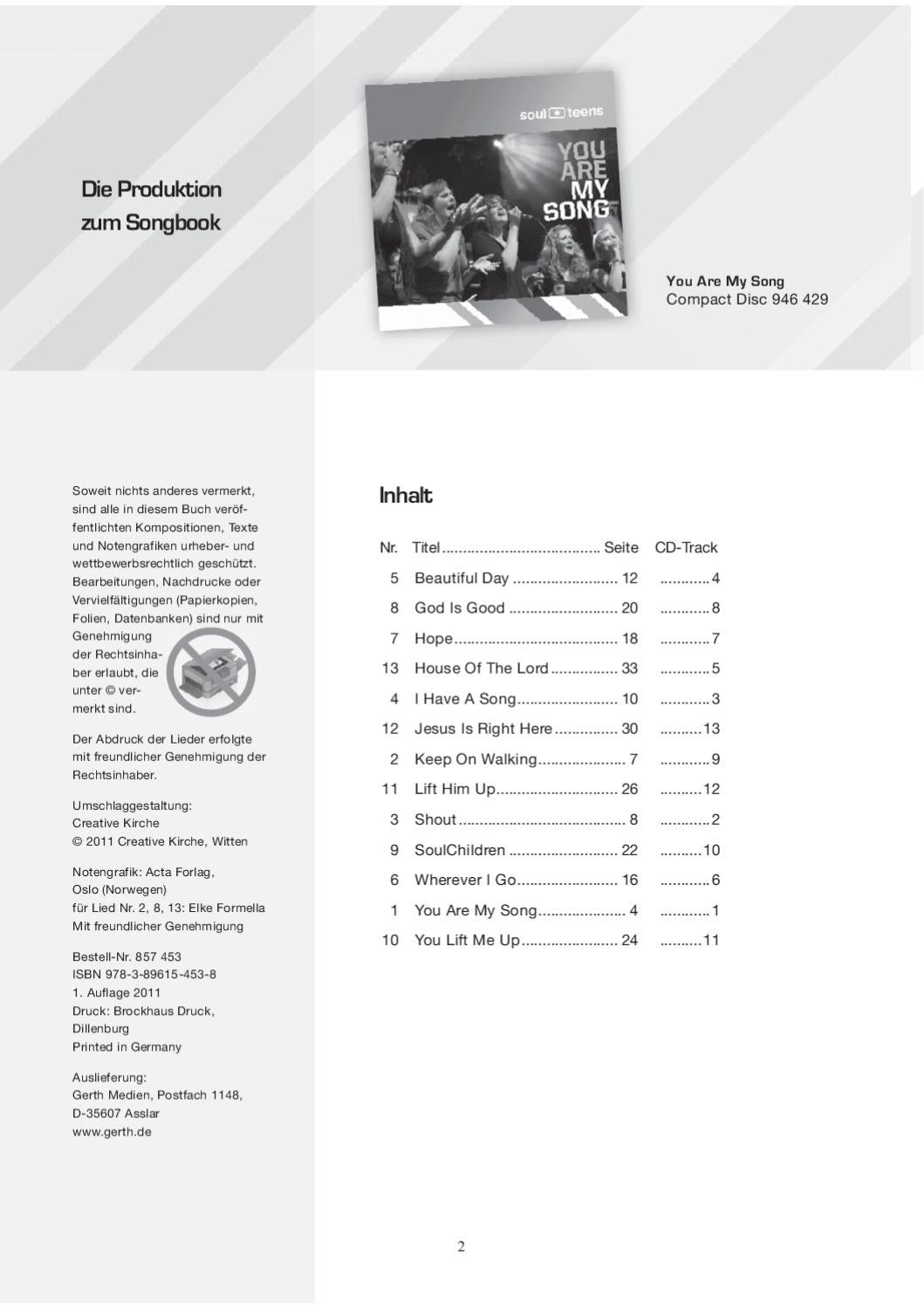 857453 You Are My Song By Gerth Medien Issuu You ask me who do i say that you are and i say that you are the christ, son of the living god. issuu