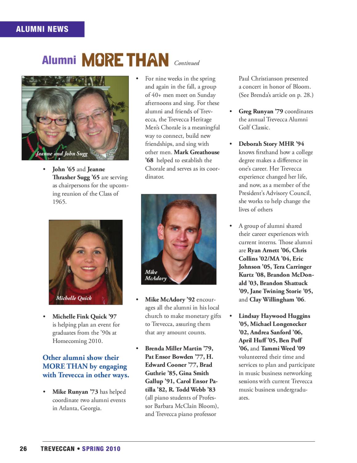 spring 2010 by trevecca issuu h bloom careers
