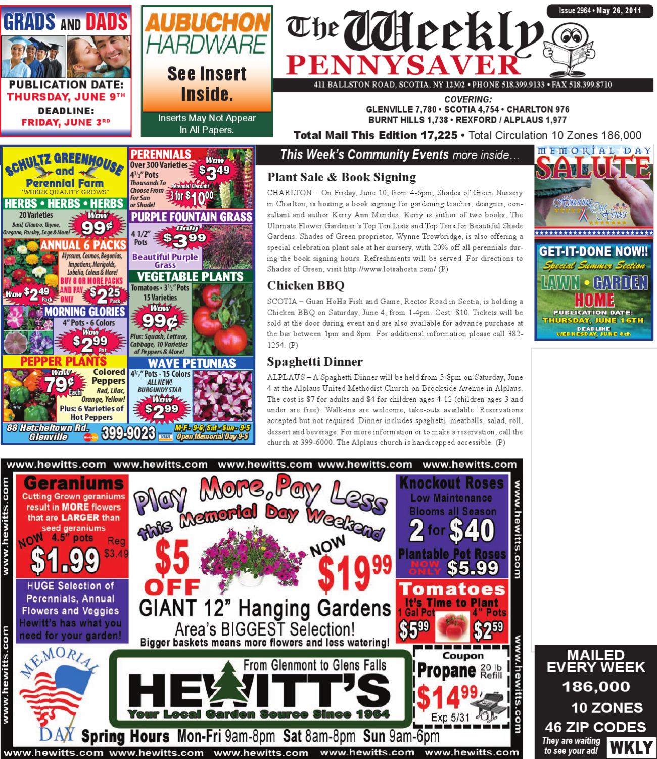 Weekly Pennysaver 052611 by Capital Region Weekly Newspapers Issuu