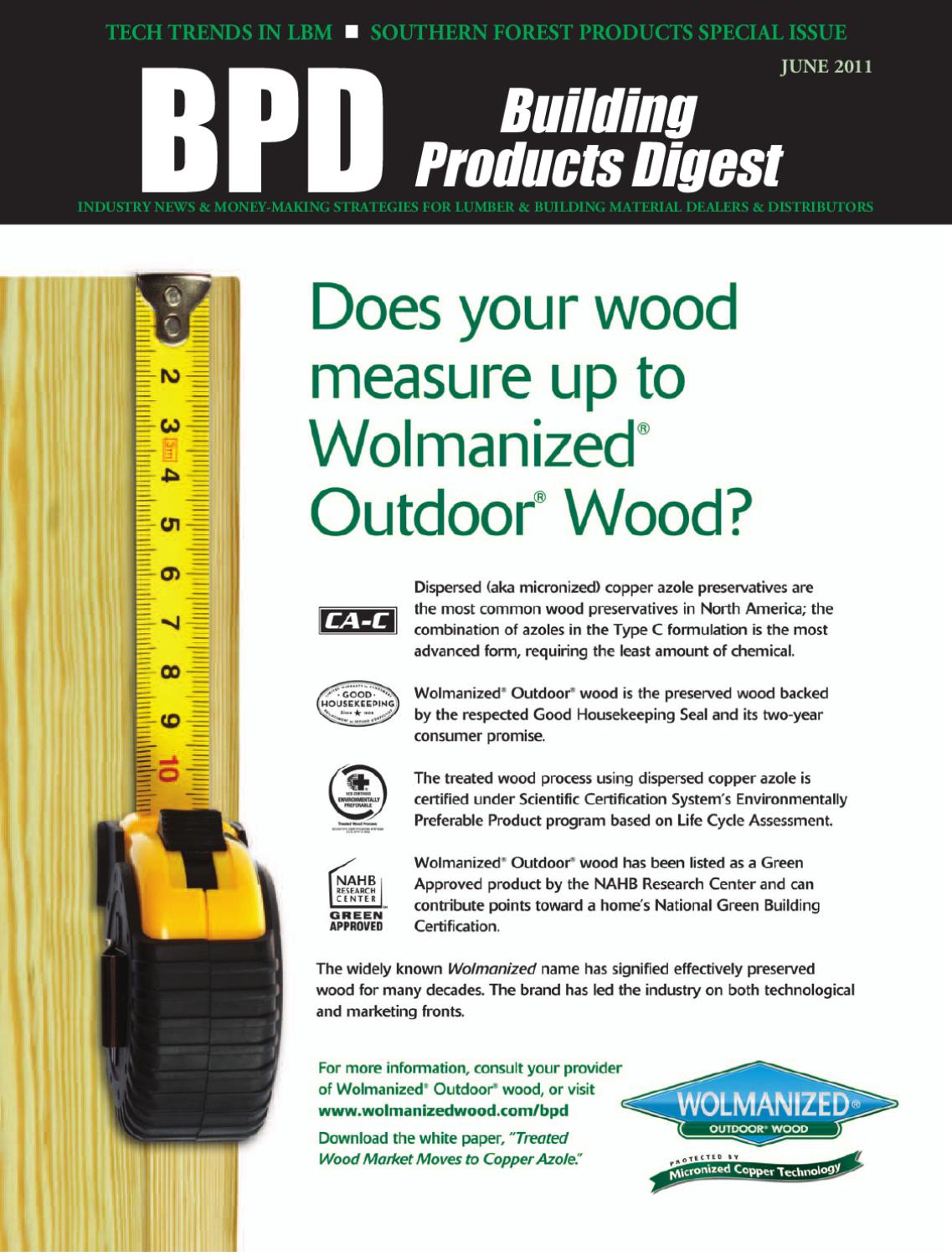 Building Products Digest June 2011 by 526 Media Group Issuu