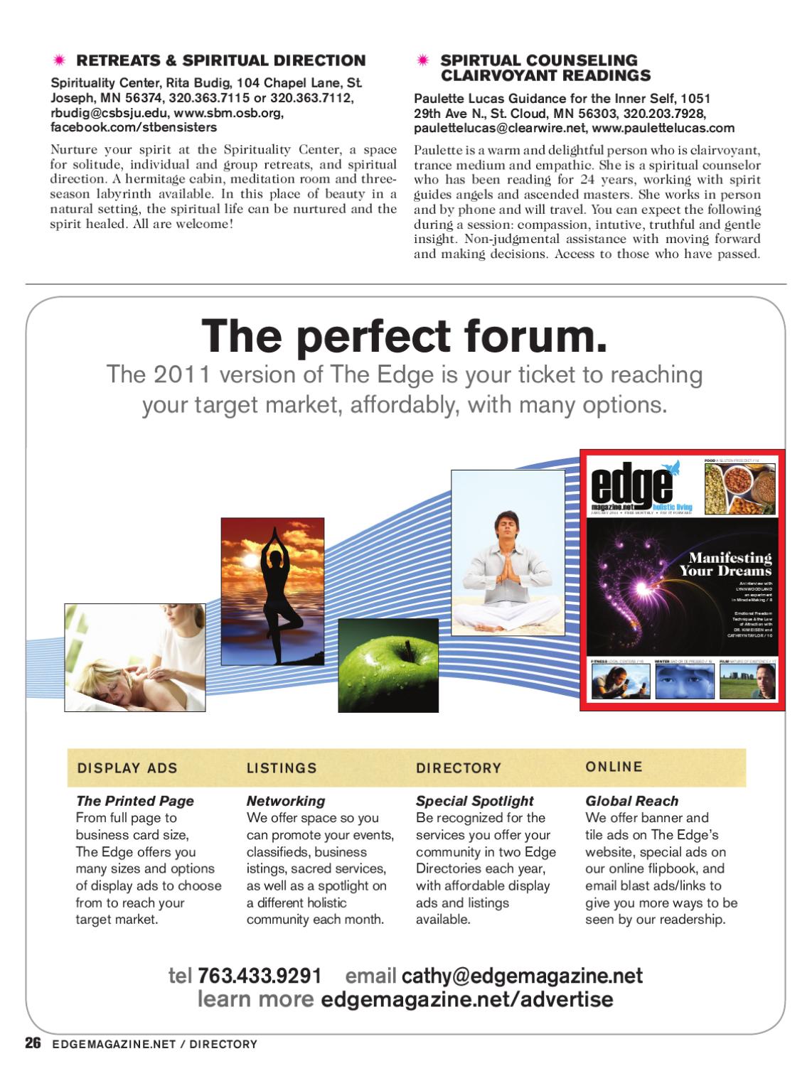 Spring 2011 Directory By The Edge Issuu