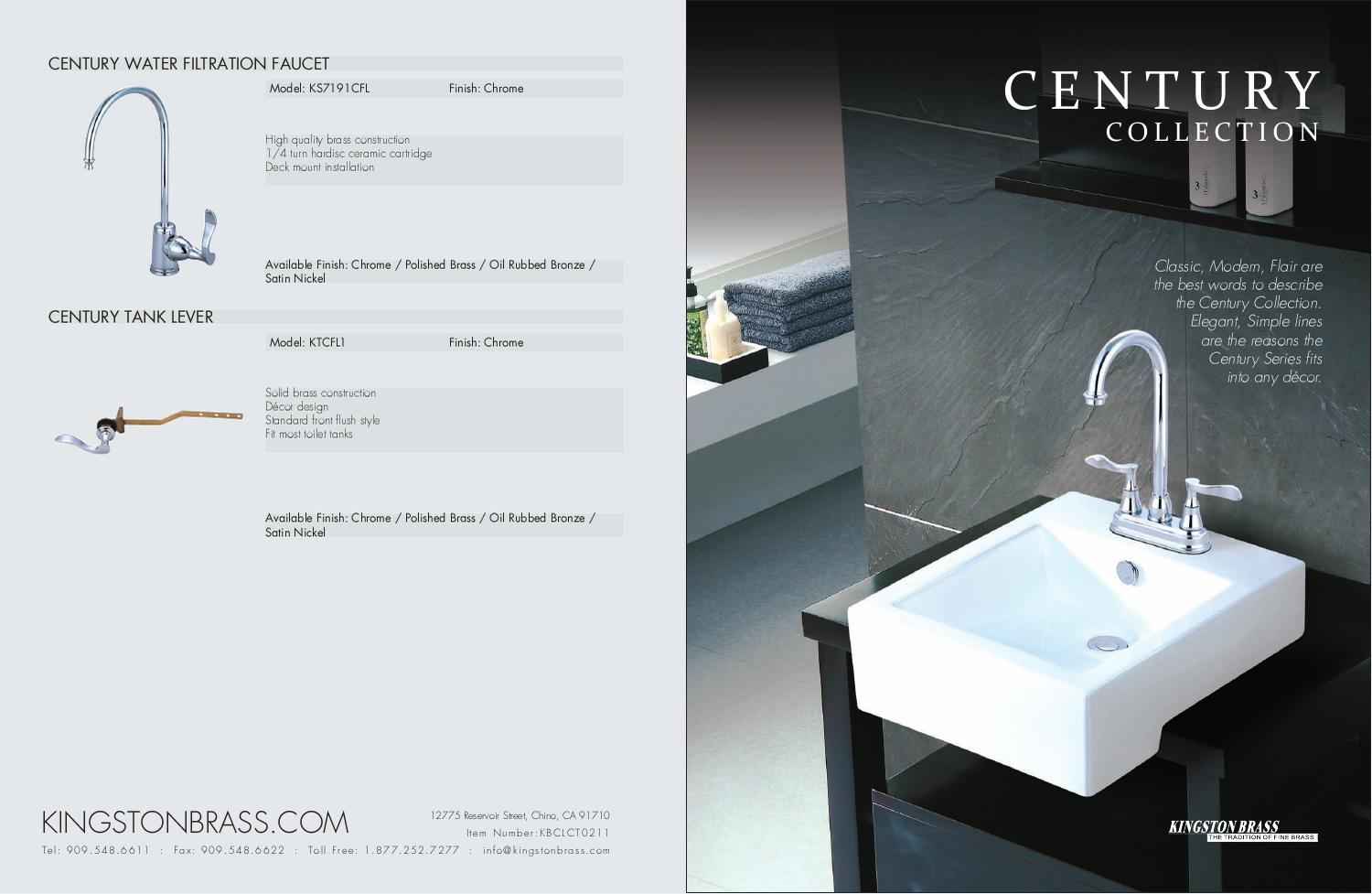 CATALOG Century Collection Catalog by Kingston Brass Issuu