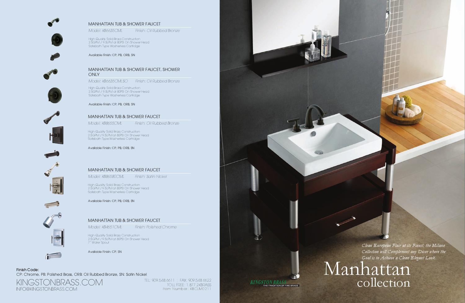 CATALOG Manhattan Collection Catalog by Kingston Brass Issuu