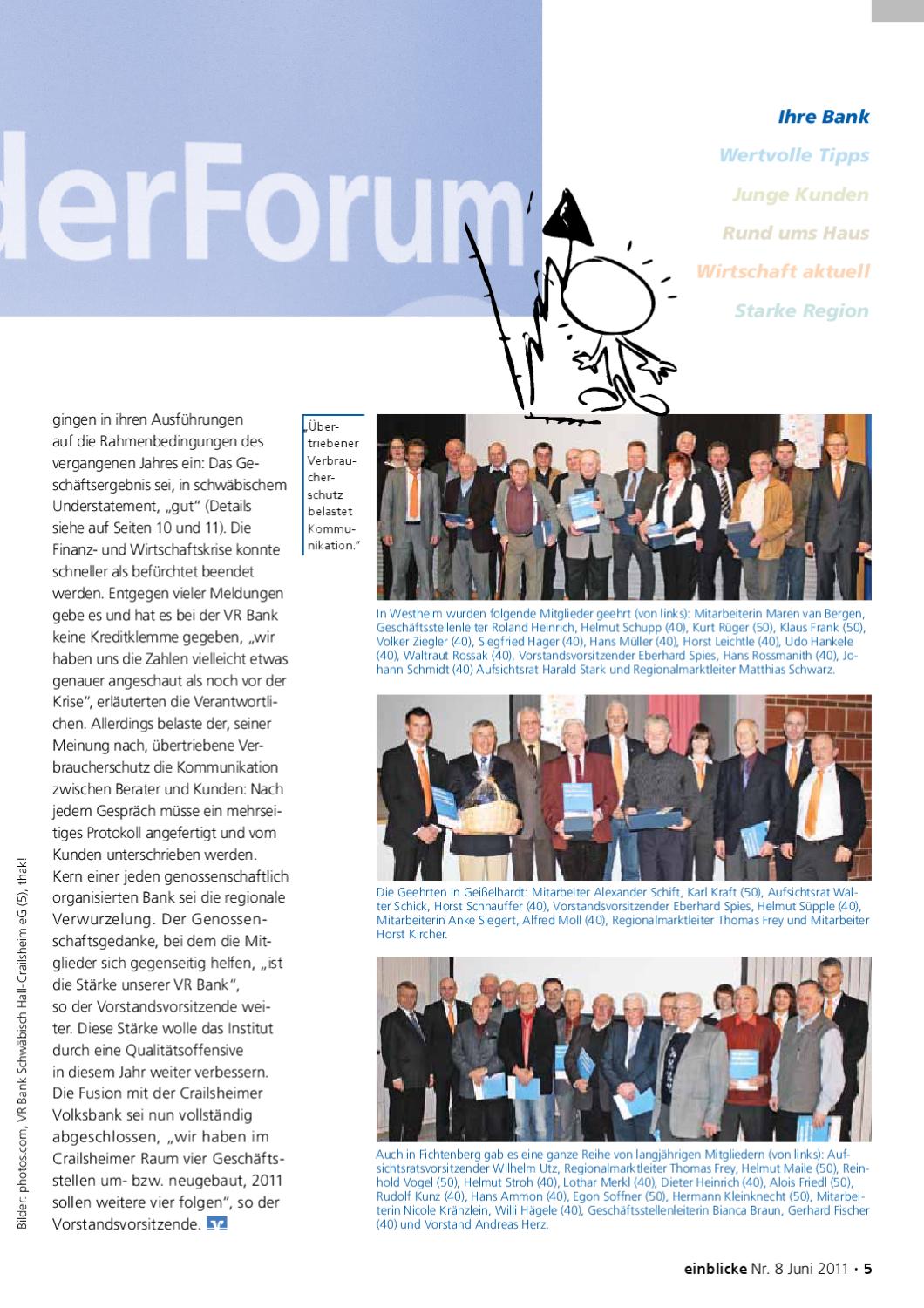 Einblicke Nr 8 Juni 2011 By Thak Werbung Und Kommunikation Issuu