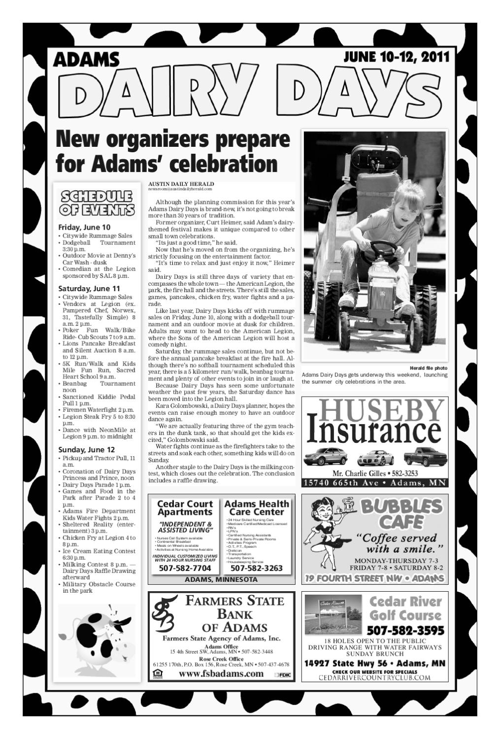 Adams Dairy Days by Austin Daily Herald Issuu