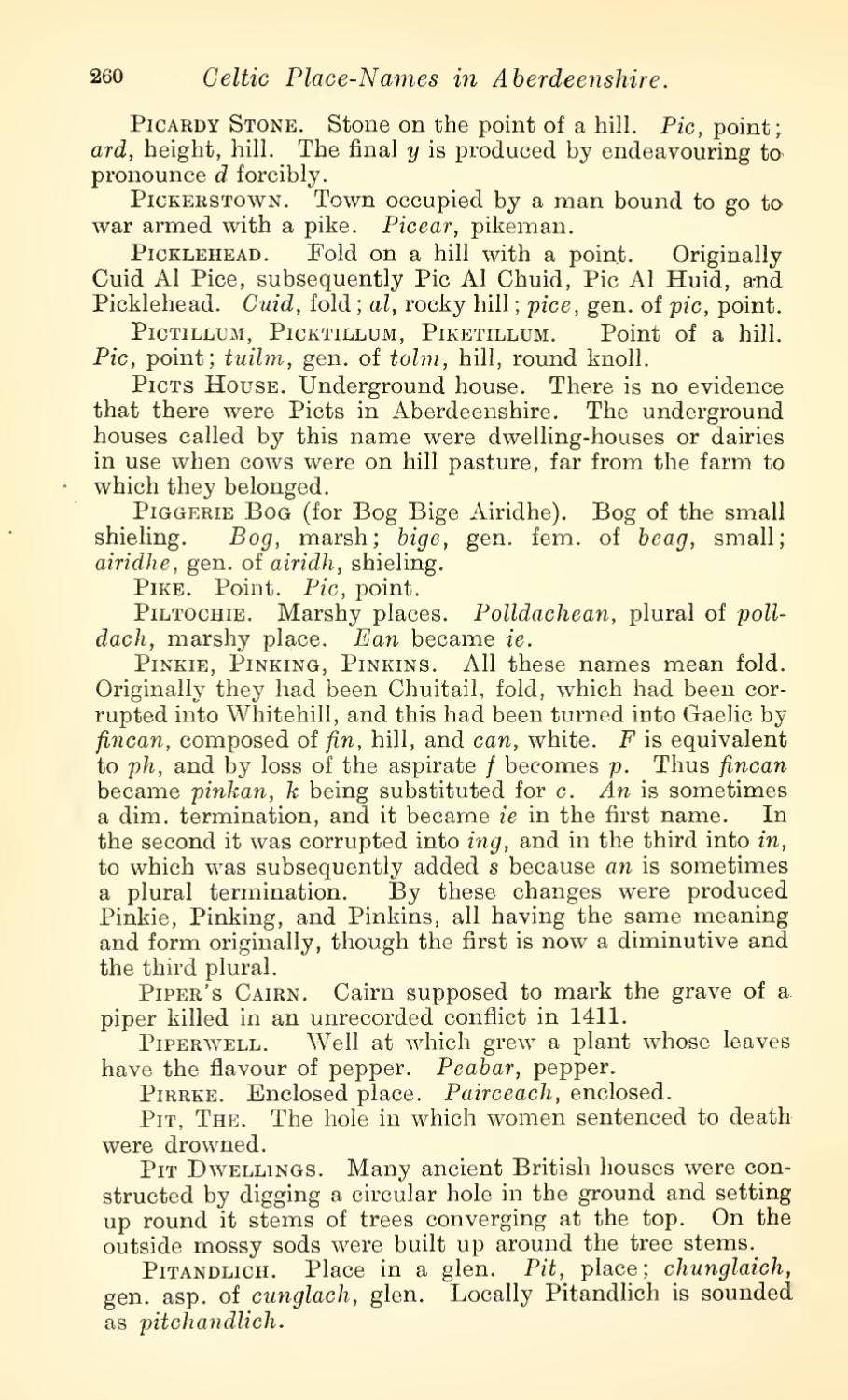 CELT-LING-Font-CELTIC PLACE NAMES IN ABERDEENSHIRE-MILNE by Marcial ...