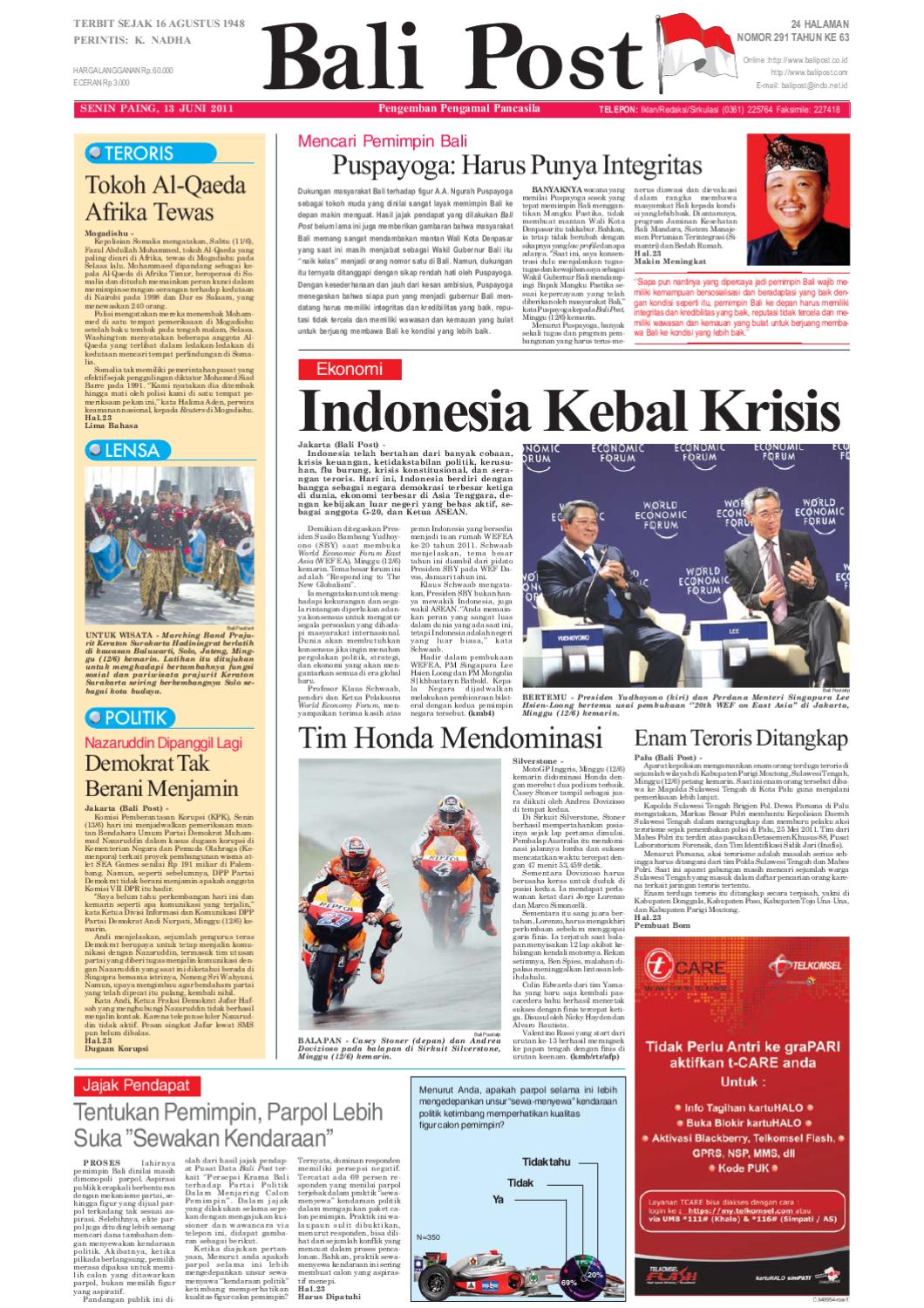 Edisi 13 Juni 2011 Balipostcom By E Paper KMB Issuu