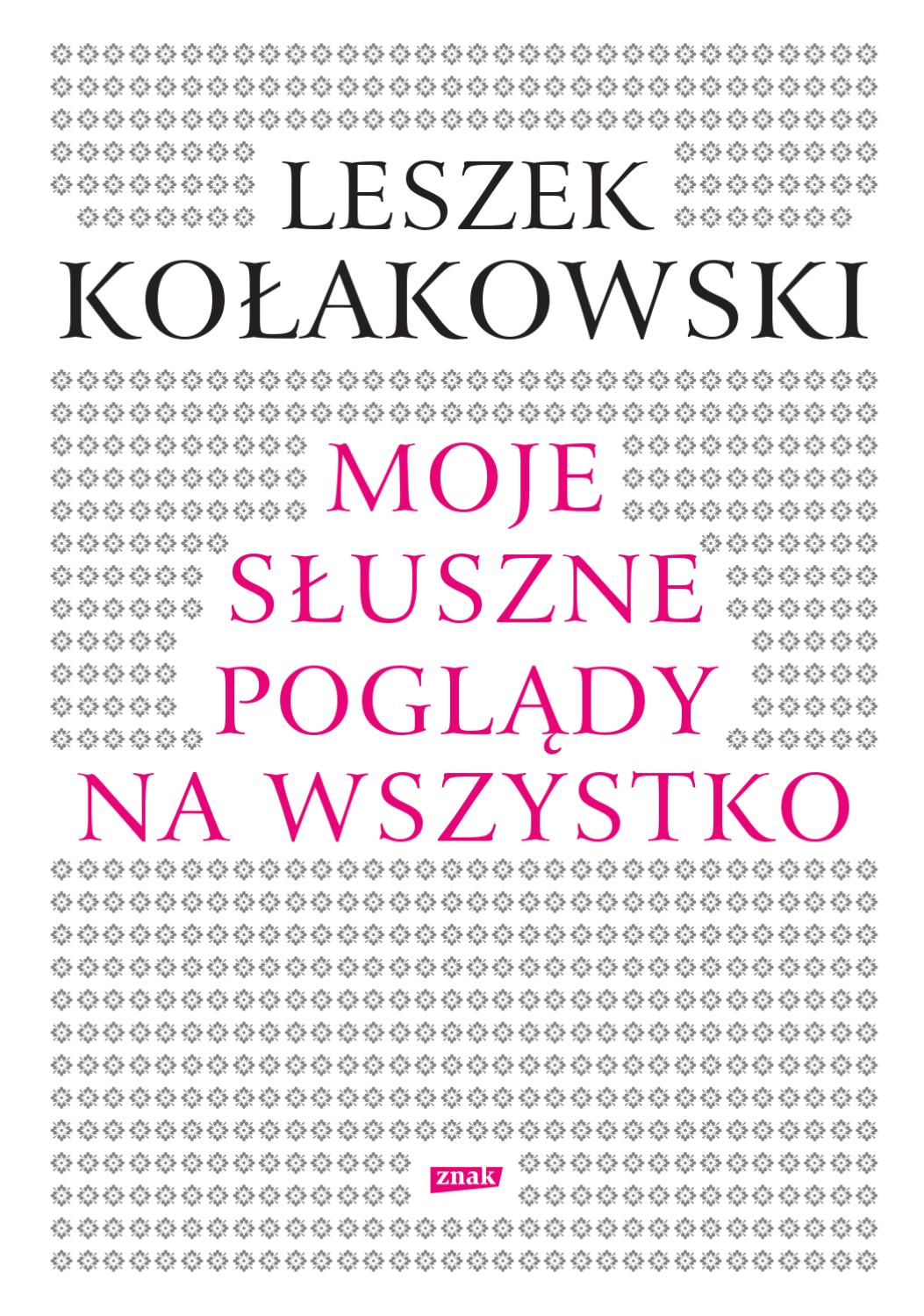 Moje Słuszne Poglądy Na Wszystko Pdf