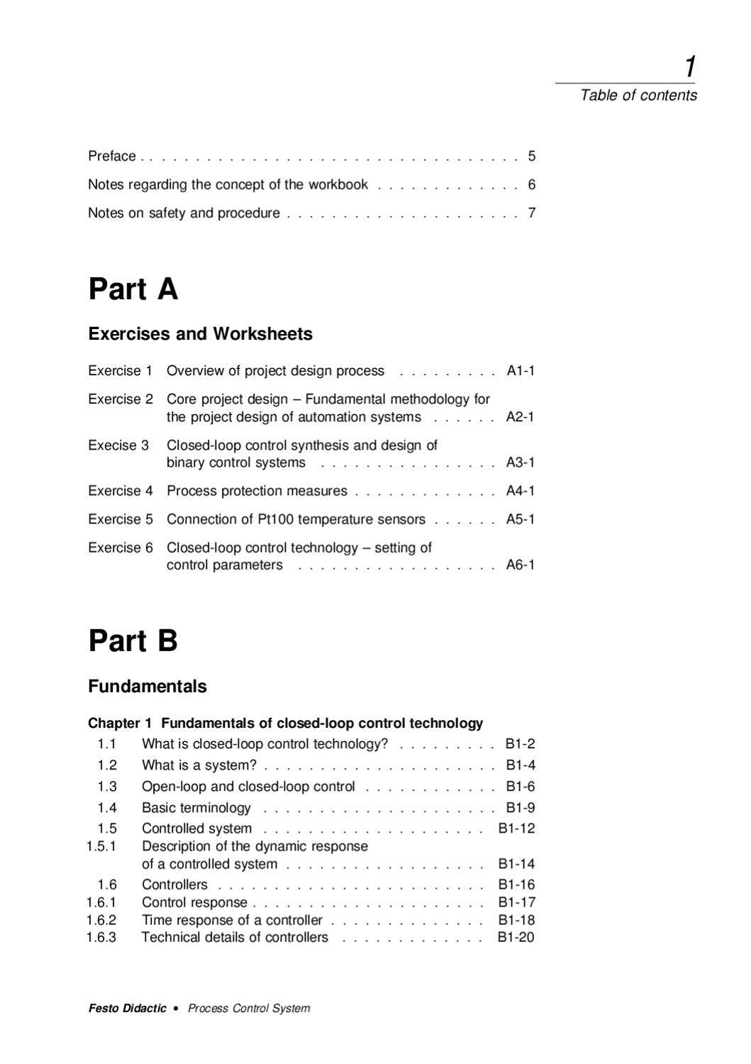 Manufacturing Process Control Book For Operators PROCESS CONTROL SYSTEM WORKBOOK by FESTO by RMC Process Controls ...
