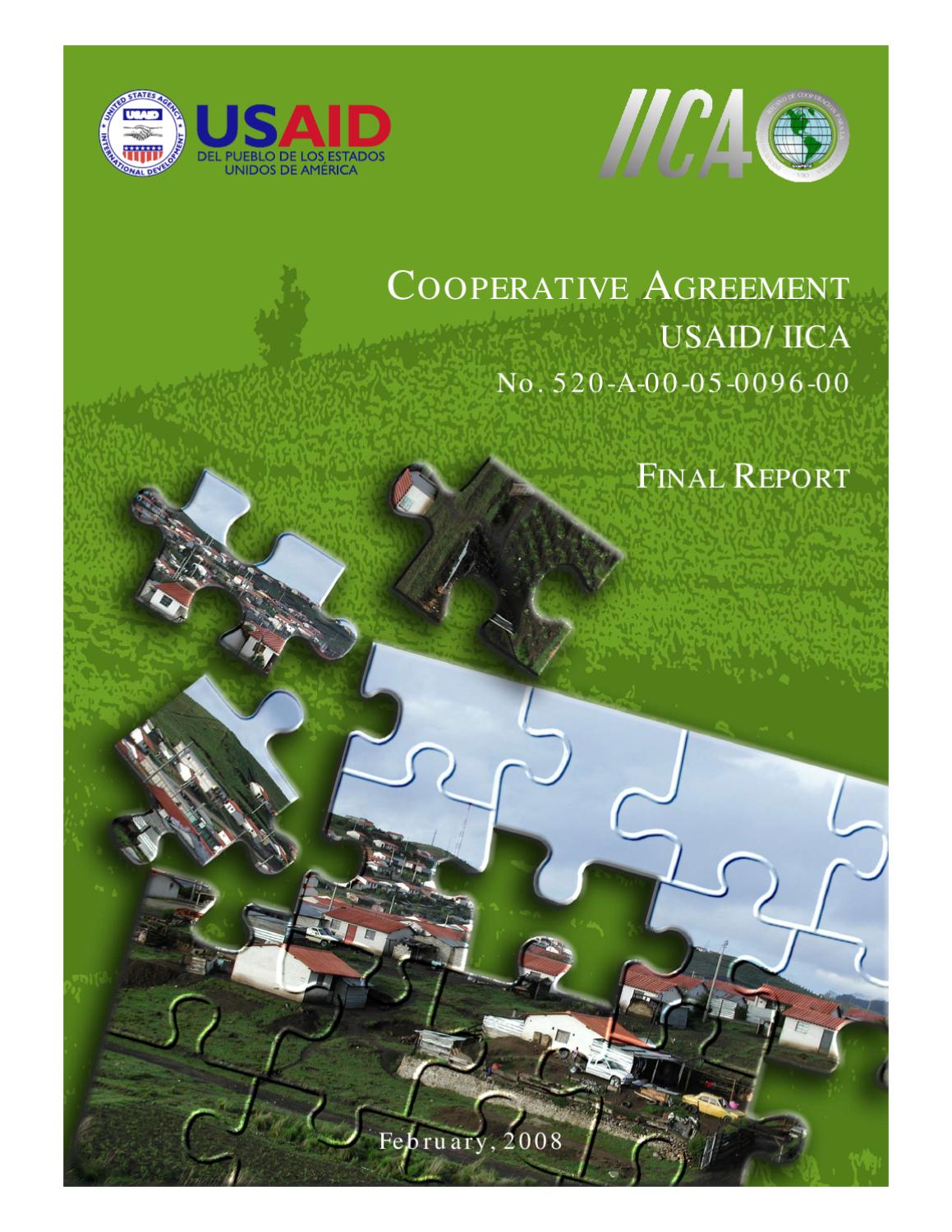 Cooperative Agrement USAID/IICA by Thelma Palma Issuu