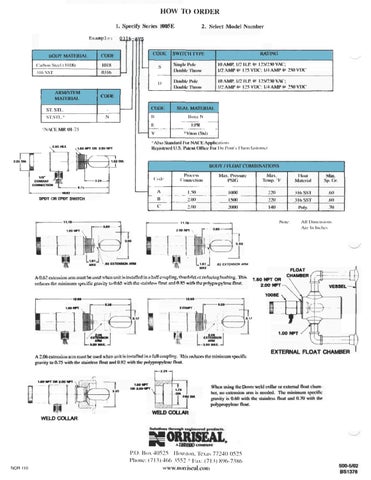 1005E Brochure by RMC Process Controls & Filtration, LLC. - Issuu