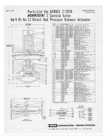 2070 Parts list & Schematic by RMC Process Controls & Filtration, LLC ...