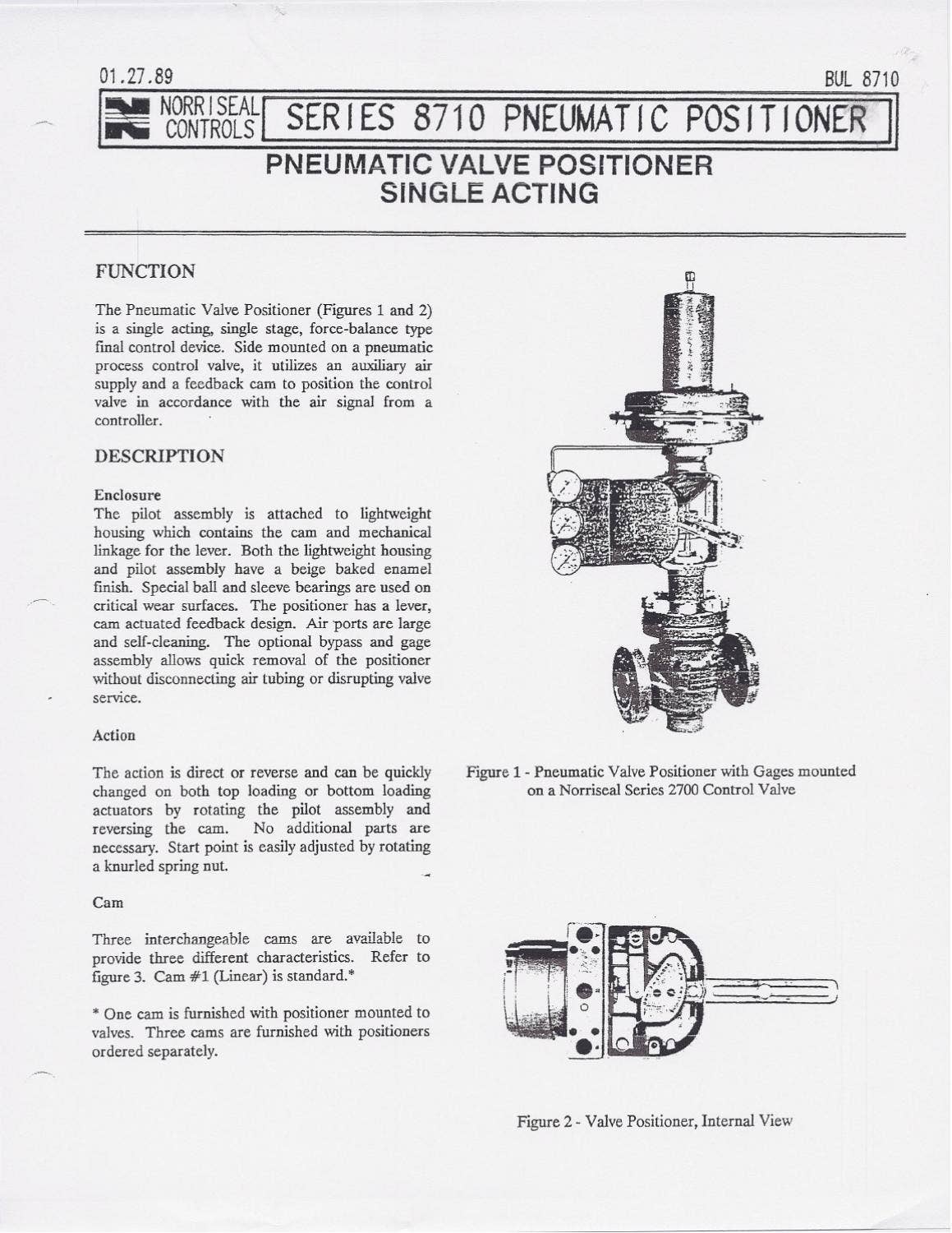 8710 Positioner Order Codes by RMC Process Controls & Filtration, LLC ...