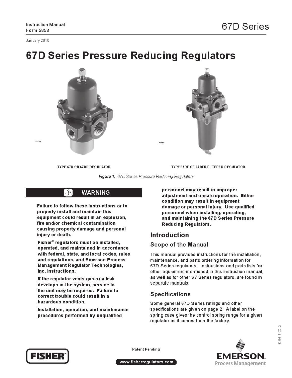 67D Instruction Manual Jan 2010 by RMC Process Controls & Filtration ...