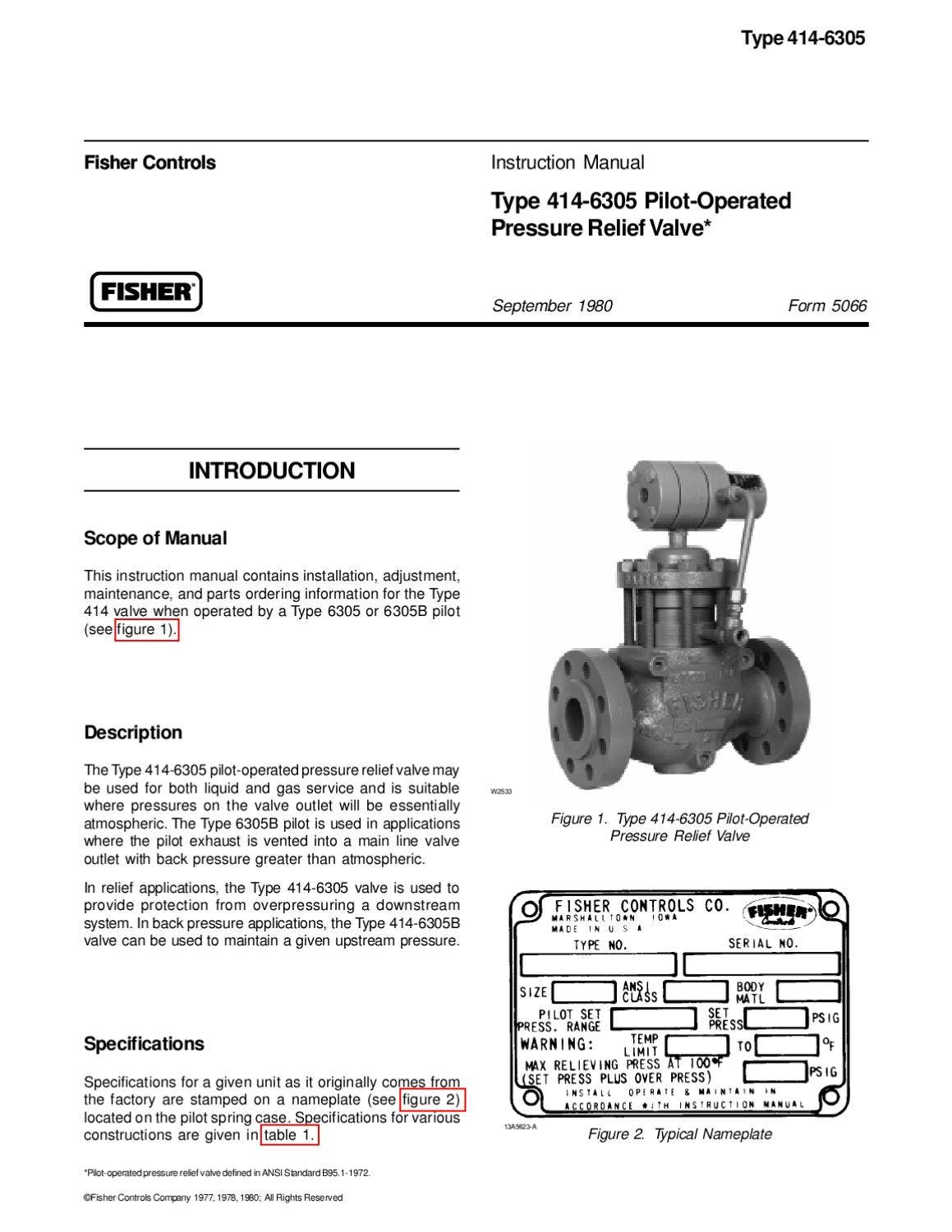 Fisher R145 414-6305 Instruction Manual by RMC Process Controls & Filtration, LLC ...