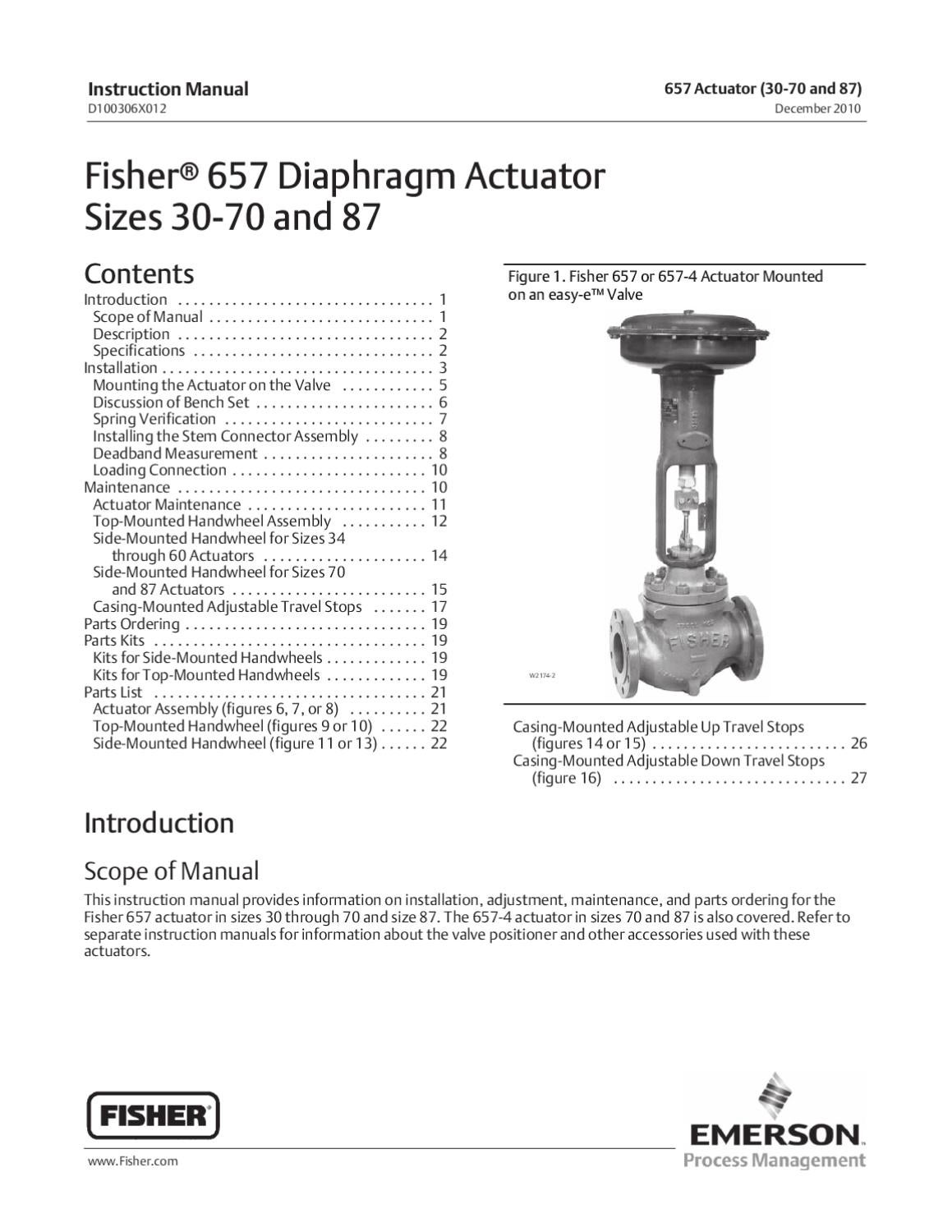 6573070 & 87 Actuator Instruction Manual by RMC Process Controls