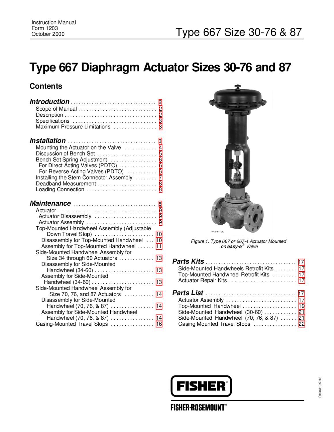 667 Instruction Manual by RMC Process Controls & Filtration, LLC. - Issuu