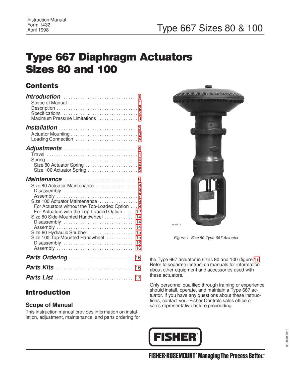 667-80~100 Actuator Instruction Manual by RMC Process