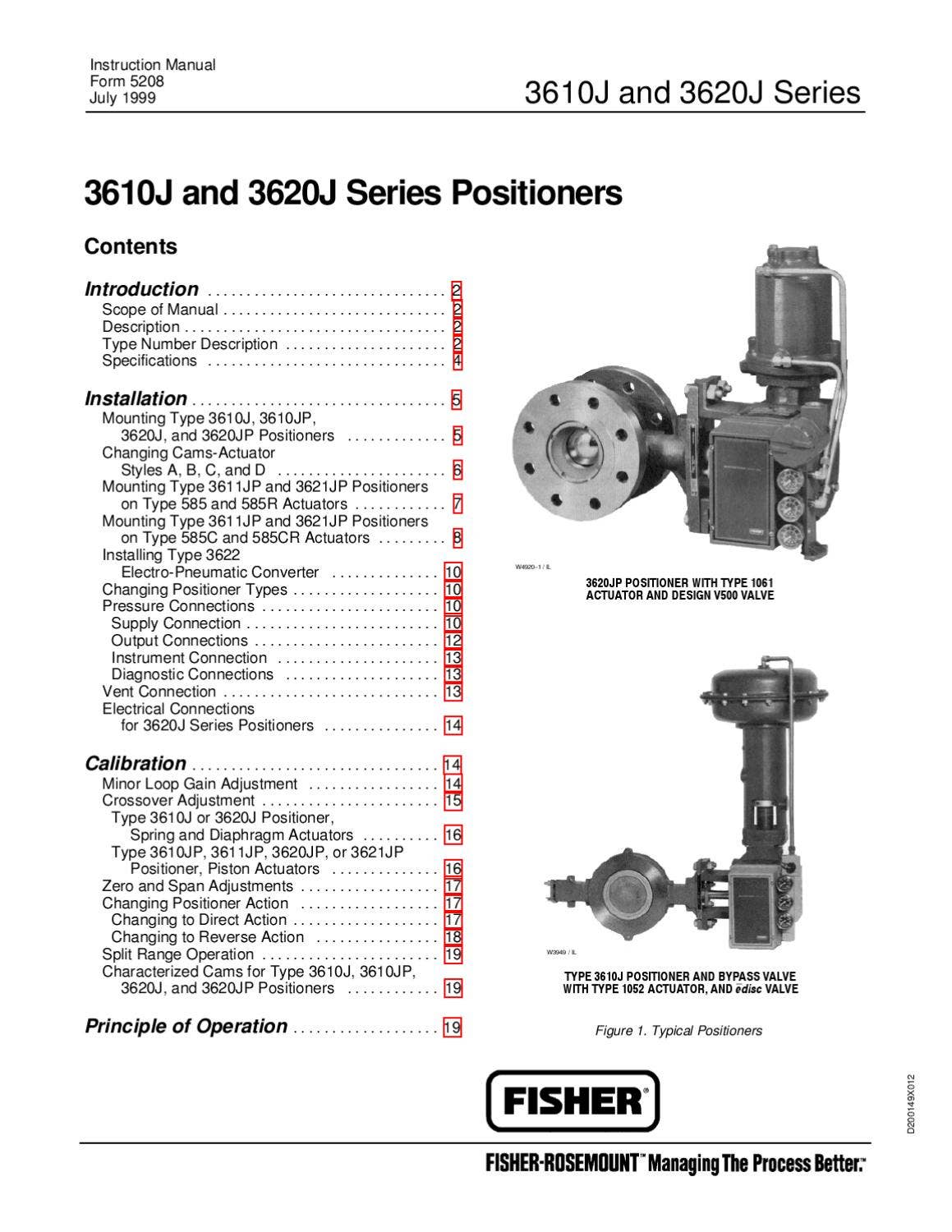 3610~20J Positioner Instruction Manual July 1999 by RMC