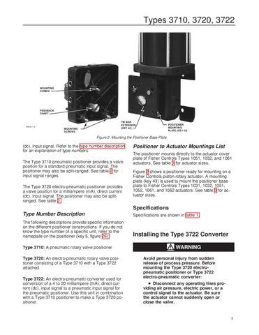 3710 Positioner Instruction Manual by RMC Process Controls & Filtration ...