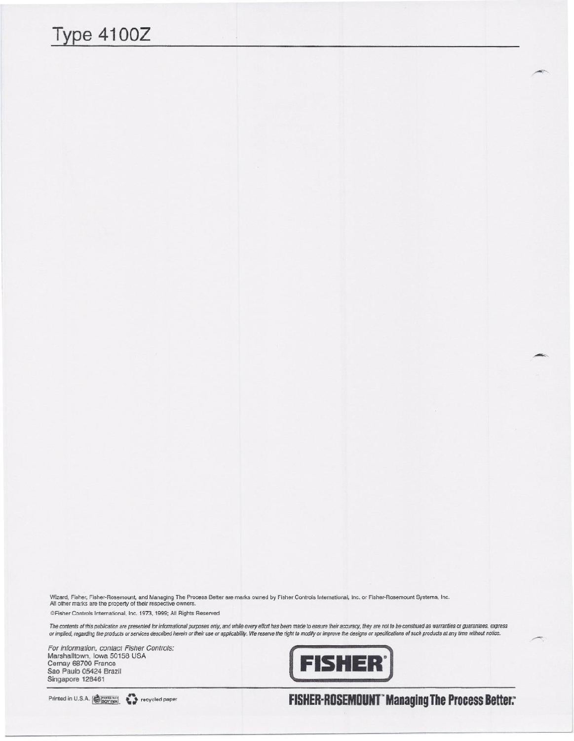 4100Z Instruction Manual by RMC Process Controls & Filtration, Inc. - Issuu