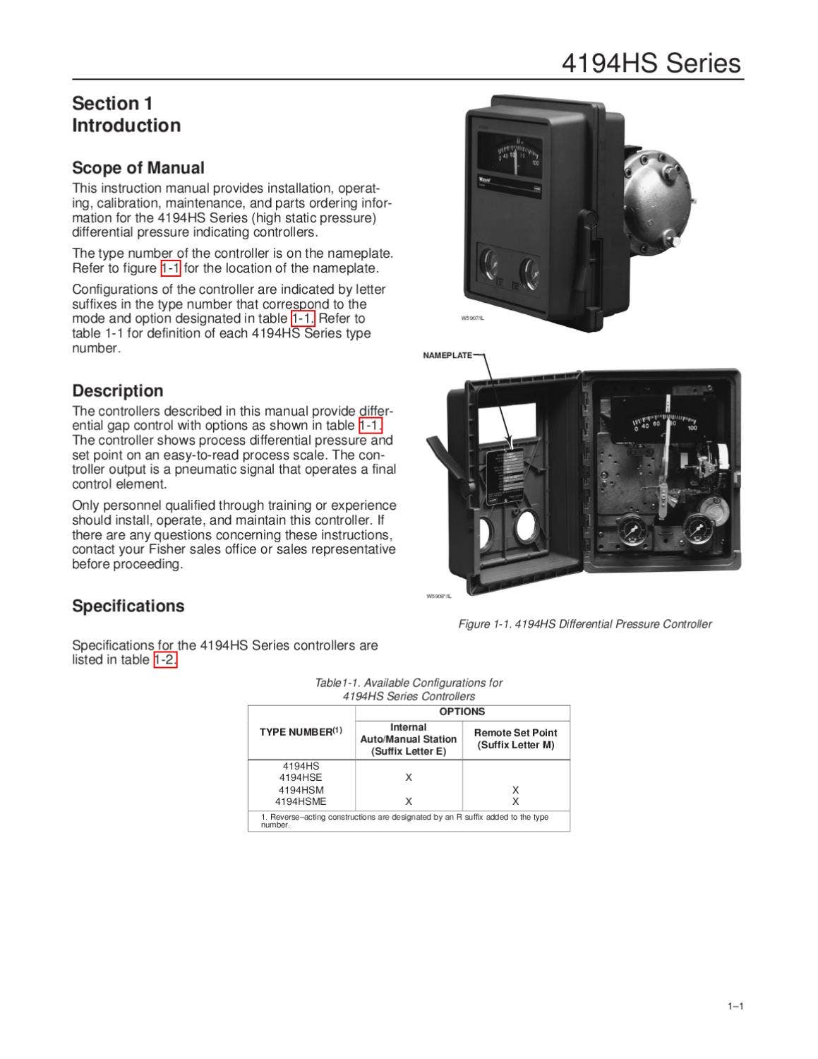 Process Control Handbook 4194HS Controller Instruction Manual by RMC Process Controls ...