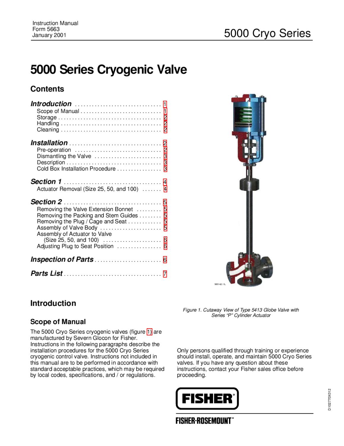 5000 Valve Instruction Manual by RMC Process Controls & Filtration, LLC
