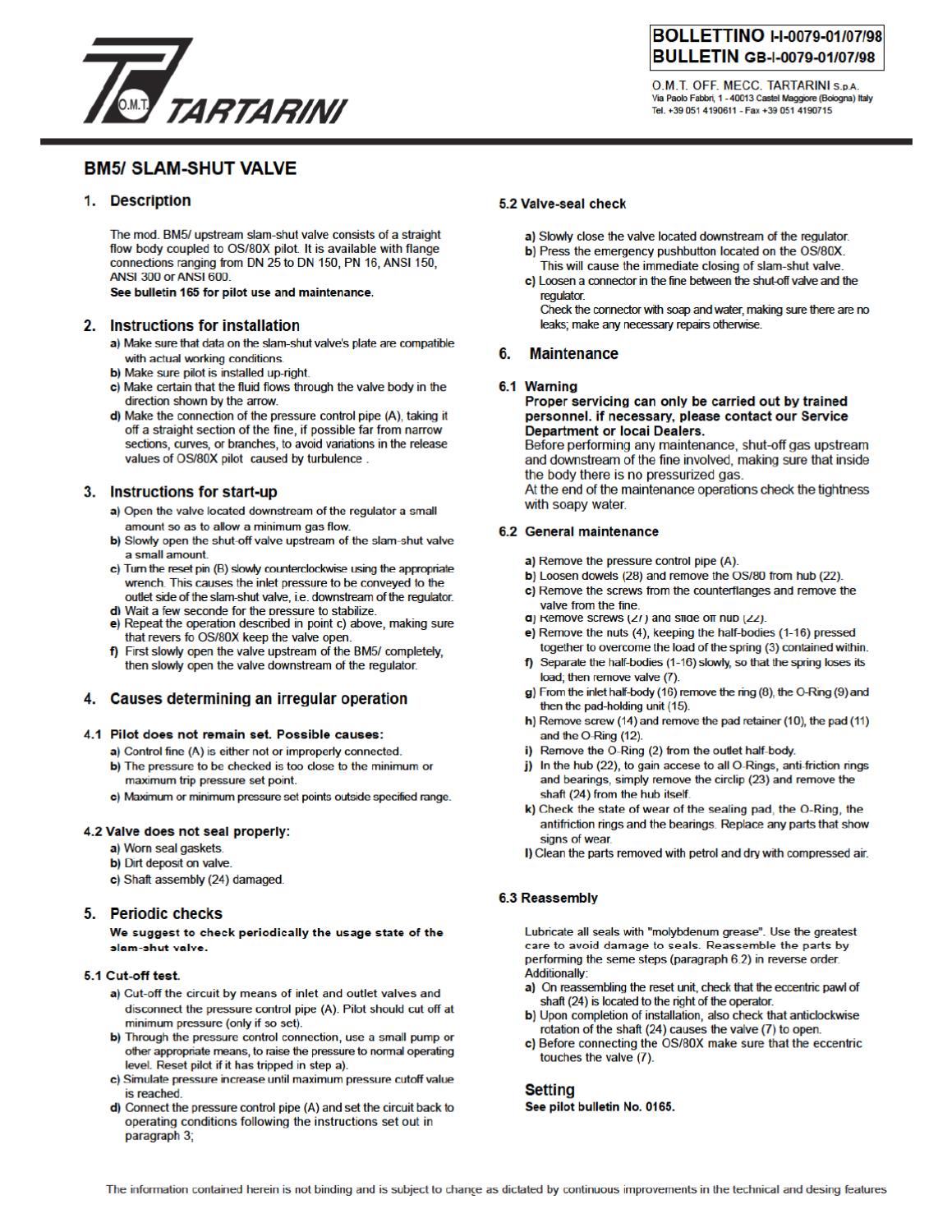 BM5 Instruction Manual by RMC Process Controls & Filtration, LLC. - Issuu