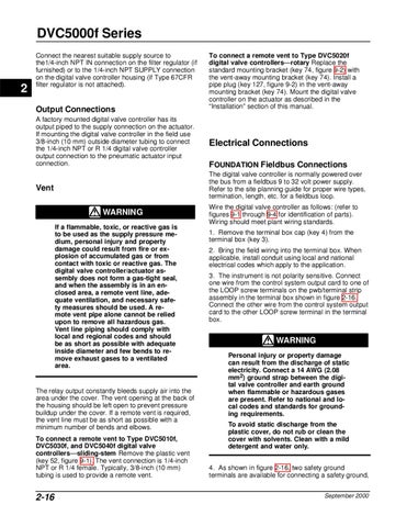 DVC5000F Controller Instruction Manual by RMC Process Controls ...
