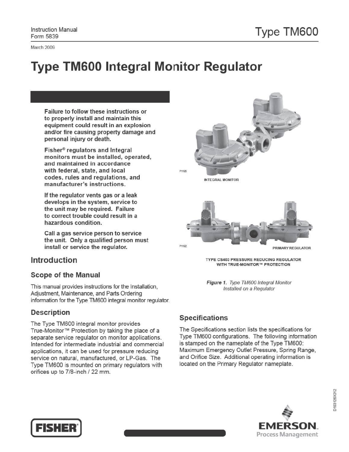 TM600 Instruction Manual by RMC Process Controls & Filtration, LLC. - Issuu