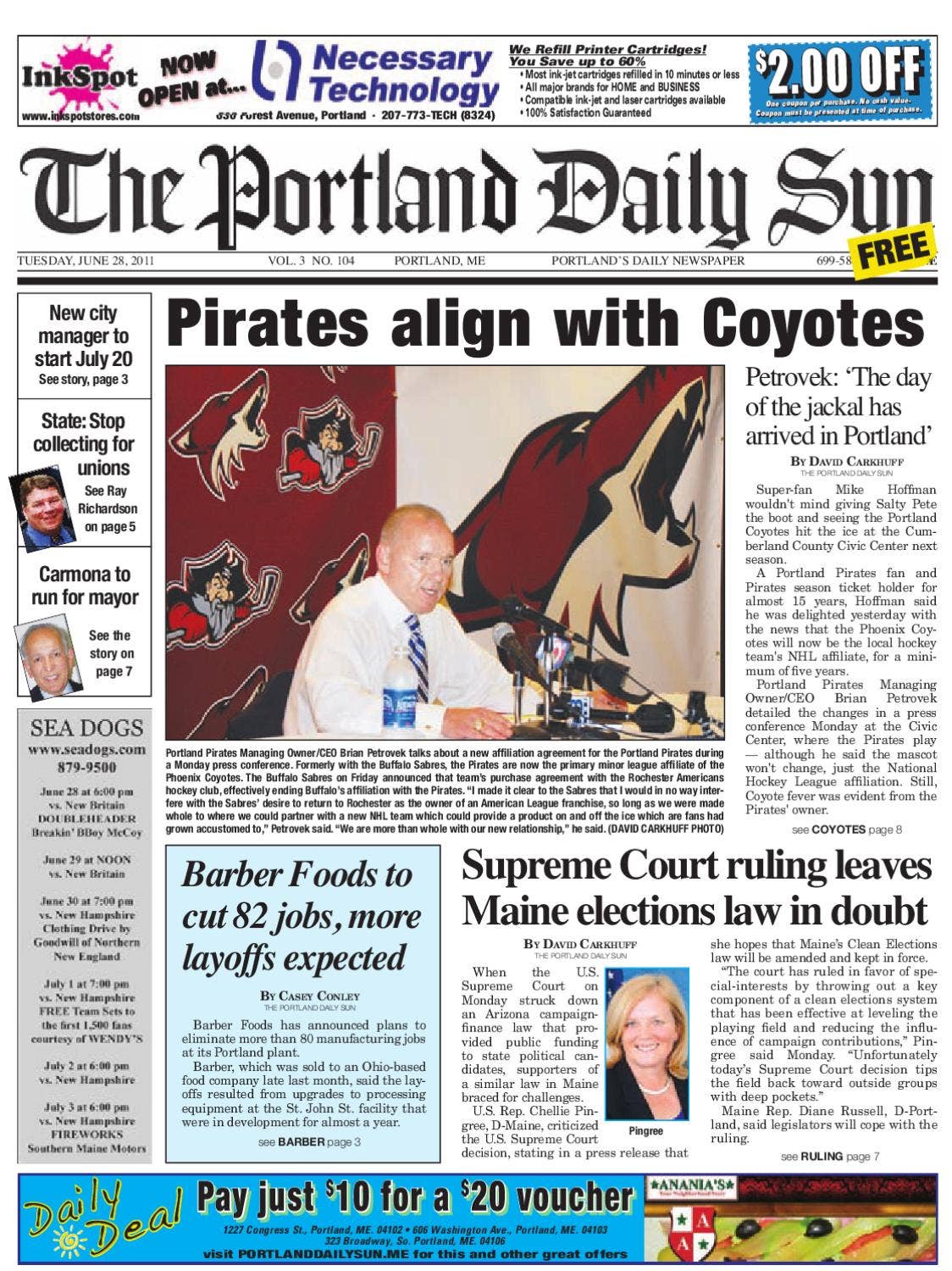 The Portland Daily Sun, Tusday, June 28, 2011 by Daily Sun - Issuu, image size:1124x1500