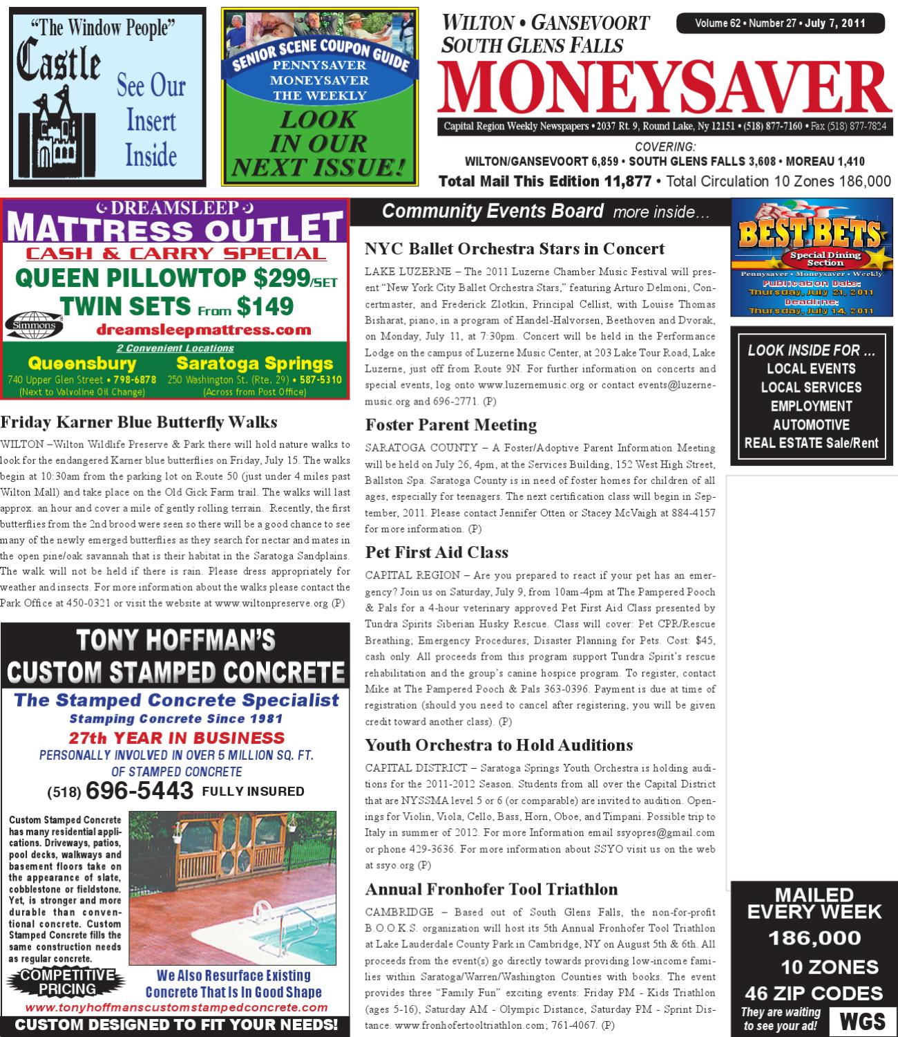 Wilton Gansevoort SGF Moneysaver 070711 by Capital Region Weekly