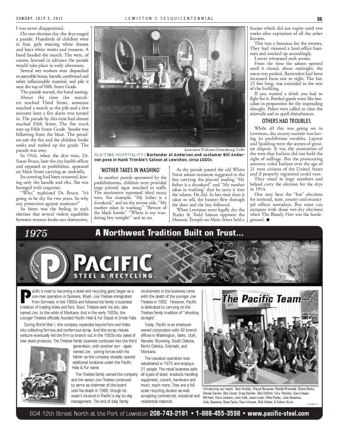 Lewiston’s Sesquicentennial by Lewiston Tribune Issuu