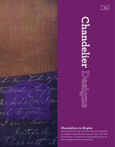 Pinhook Branding LLC 灯饰目录 · Quorum 灯饰 册 2011 吊灯 Section 第 3 页