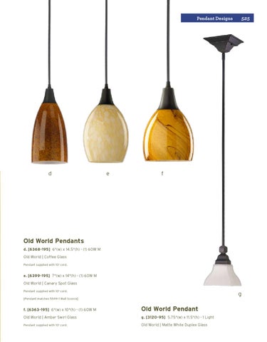 Pinhook Branding LLC 灯饰目录 · Quorum 灯饰 册 2011 吊线灯 Section 第 13 页