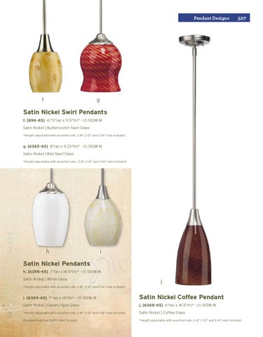 Pinhook Branding LLC 灯饰目录 · Quorum 灯饰 册 2011 吊线灯 Section 第 15 页