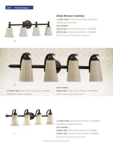 Pinhook Branding LLC 家具目录 · Quorum 灯饰 册 2011 浴室柜 Section 第 14 页