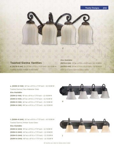 Pinhook Branding LLC 家具目录 · Quorum 灯饰 册 2011 浴室柜 Section 第 23 页