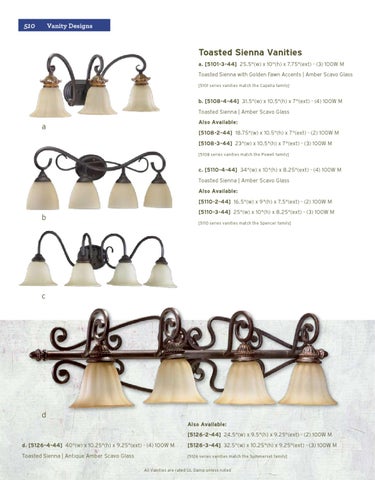Pinhook Branding LLC 家具目录 · Quorum 灯饰 册 2011 浴室柜 Section 第 24 页