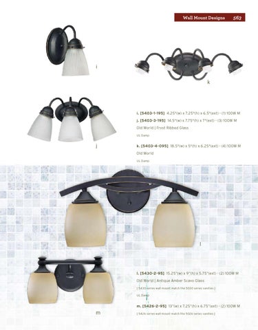Pinhook Branding LLC 灯饰目录 · Quorum 灯饰 册 2011 Wall Mount Section 第 5 页