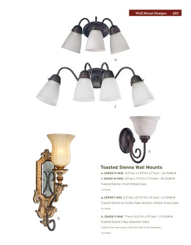 Pinhook Branding LLC 灯饰目录 · Quorum 灯饰 册 2011 Wall Mount Section 第 9 页