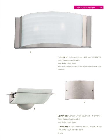 Pinhook Branding LLC 灯饰目录 · Quorum 灯饰 册 2011 壁灯 Section 第 7 页