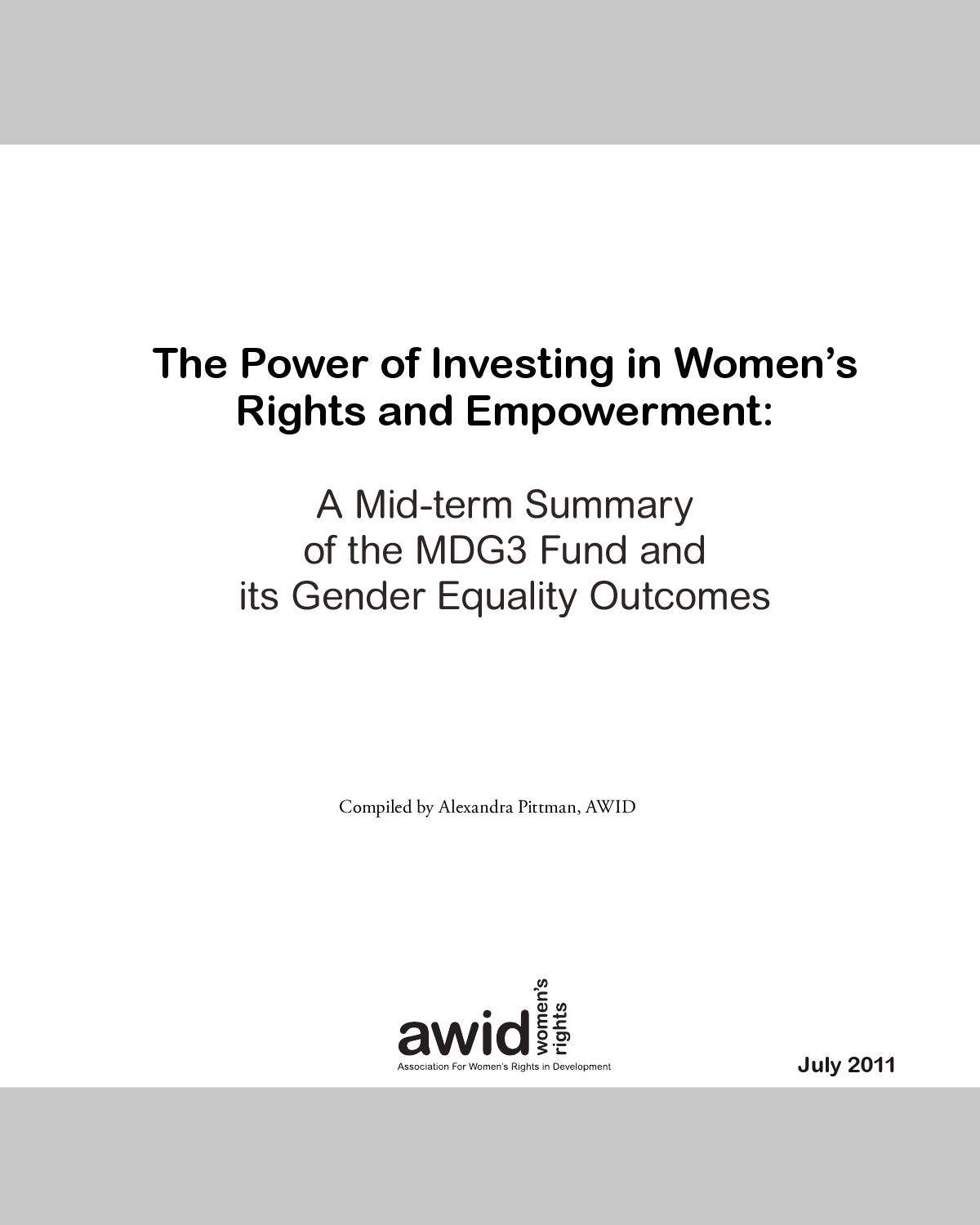The Power of Investing in Women’s Rights and Empowerment by AWID - Issuu
