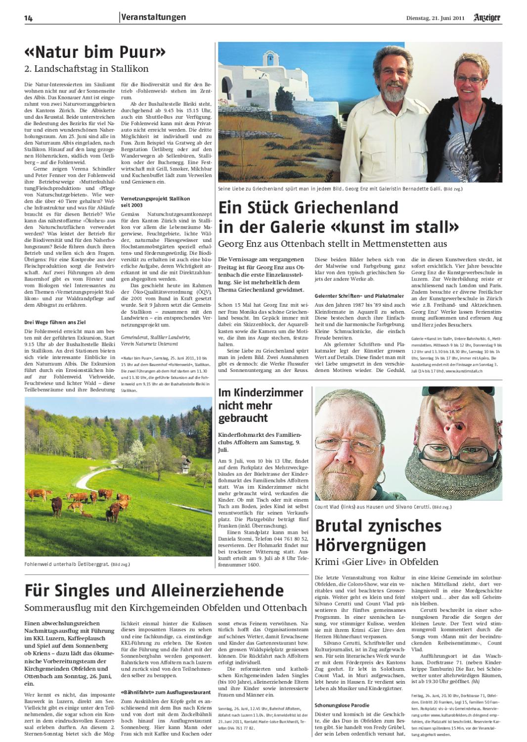 Sport sowie Haus und Freizeit. Der Sturz ist der Meine Freizeit verbringe ich unter anderem Jung und Alt eben, fr Singles und. Familien Juli I 2013 - Gemeinde Stallikon